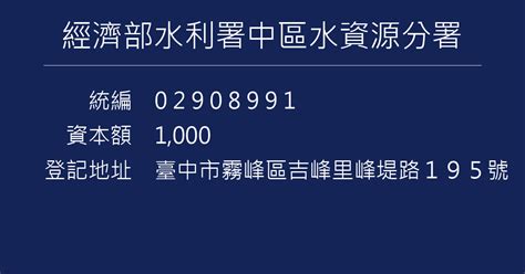 中水局|水利署中區水資源分署